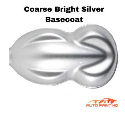 Coarse Bright Silver Metallic Basecoat High Solids Clear Gallon Auto Paint Kit