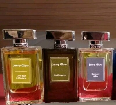 MENS 3 COLOGNE LOT*JENNY GLOW BERGAMOT OUD/LIME BASIL+MANDARIN/BLACKBERRY+BAY*