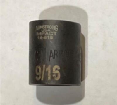 Armstrong 19-618 9/16  6pt 3/8  Dr Impact socket USA