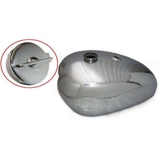 New BSA Goldstar A7 A10 Super Rocket Chrome Fuel Tank With Hinged Filler Cap 