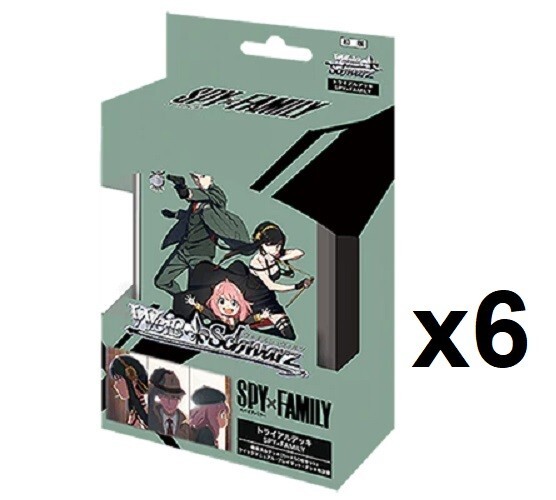 ЗАКРЫТЫЙ ДИСПЛЕЙ! 6x Trial Deck+ Spy X Family Japanese Weiss Schwarz