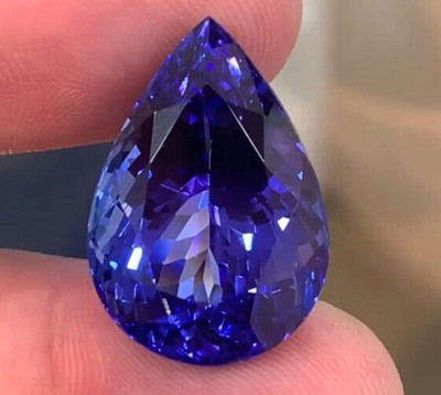 4.50 ct Certified Natural Pear Cut Blue Diamond D Grade VVS1 + 1 Free Gift