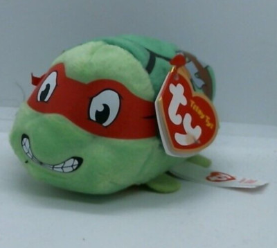 TY Raphael Ninja Turtle Plush TMNT 3  Teeny Tys NWT