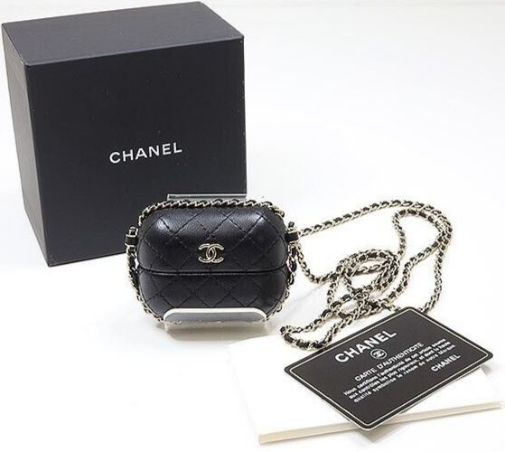 CHANEL Airpods case black with box | eBay