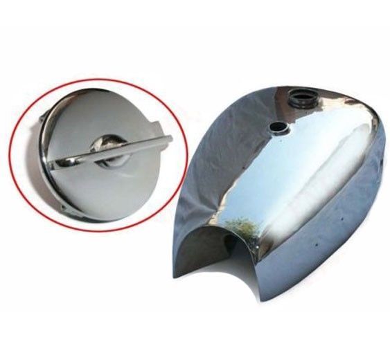 BSA Gold Star B34 A7 Chrome Petrol Gas Fuel Tank With Hinged Filler Cap  