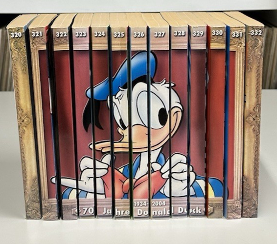Walt Disney - 13  x Lustiges Taschenbuch aus 320 - 332 - Rckenbild - Komplett