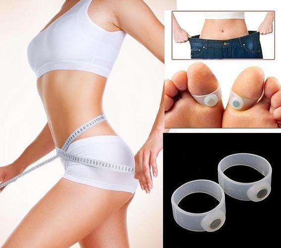 LOSE WEIGHT LOSS Get SLIM Fitness Silicone Magnetic Toe Rings ...