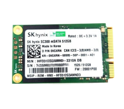 Hynix 512GB 6Gb/S MSATA PCI-E Solid State SSD - 0VGXRN