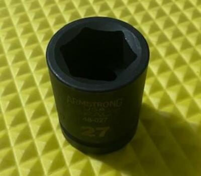 Armstrong 48-027 27mm Impact Socket 3/4'' Drive 6 Point USA