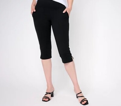 Wicked by Women with Control Regular Pedal Pusher Onyx Size 2X