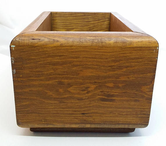 Vintage Hand Painted Wood Box Decorative Covered Floral Daisy Signed Folk Art