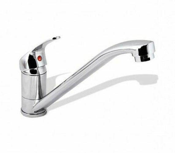 Rubinetto Miscelatore Casa Cucina Bagno Lavabo Lavello Cromato Lungo dfh