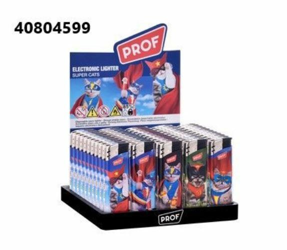 Set 50 Pz Accendini Ricaricabili Prof Super Cats dfh