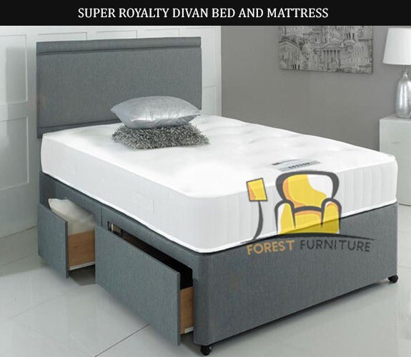 BRAND NEW DOUBLE OR SMALL DOUBLE DIVAN BED BASE WITH OPTION DRAWERS HEADBOARD & MATTRESSES in