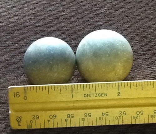 Indian Artifact Warming Stone Vintage Fire Ball Primitive Game Mathews Virginia