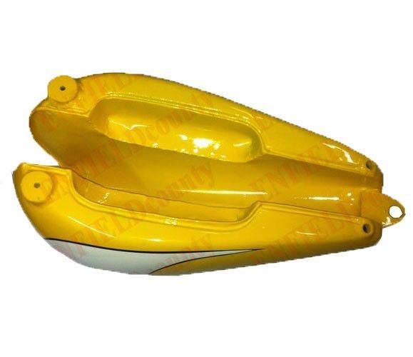 Fits Triumph T120R TR6 650CC Fuel Tank Yellow White Painted 