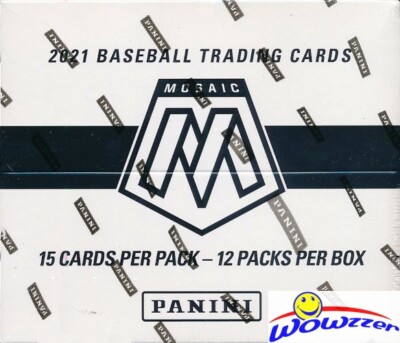 2021 Panini Mosaic BASEBALL MASSIVE Factory Sealed JUMBO FAT CELLO Box-180 Card