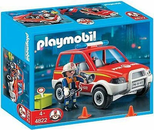 Playmobil 4822 FIRE CHIEF & CAR New | eBay