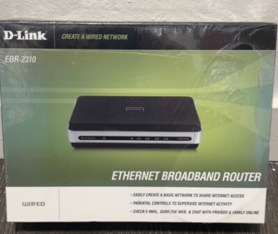 D-Link (EBR-2310) Ethernet Broadband Router! Sealed! Retail $110!