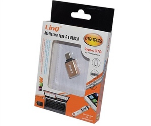 Adattatore Connettore Da Tipo C Type-C a Usb Linq Otg-tpc05