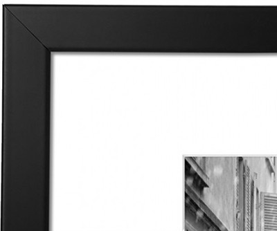 11x14 Black Picture Frame - Made to Display Pictures 8x10 with Mat or 11x14 Mat