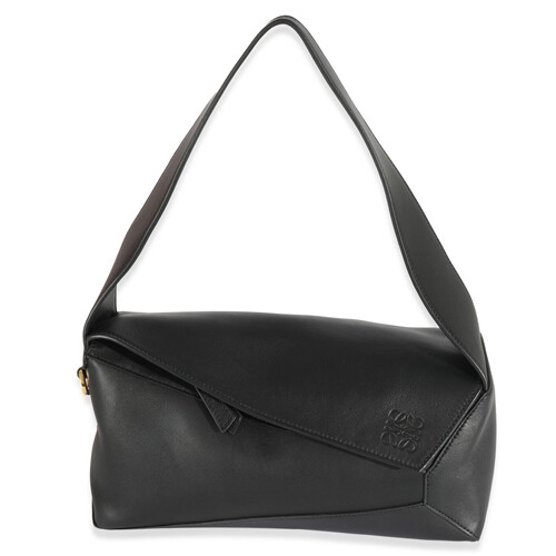 ロエベ レザー ペブル ショルダーバッグ BANBPTMX011100 LOEWE PEBBLE HOBO Shoulder Bag BANBPTMX011100 leather Black