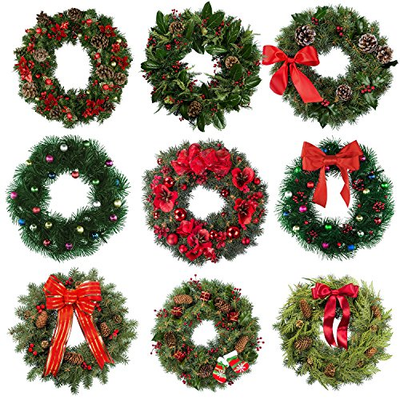 Frame For New Year Valentines Decoration, Dark  3 Pack Wire Wreath Rings