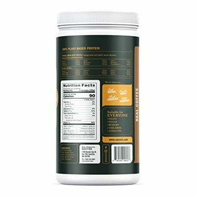 Nuzest Clean Lean Protein Premium Vegan Powder Real Coffee, 40 Servings, 2.2 lb