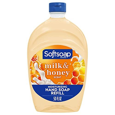 Milk & Honey Scented, Liquid Hand Soap 50 Fluid Ounce, Yellow