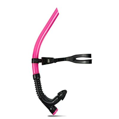 Swim Snorkel One-Way Purge Valve Snorkel with Comfortable Silicone Mouthpiece