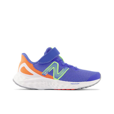 

Детская кружевная банджи New Balance Fresh Foam Arisi v4 с ремешком сверху, Bright lapis/bleached lime glo/neon dragonfly
