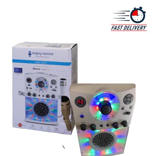Singing Machine SML385UW Bluetooth Karaoke System with LED Disco