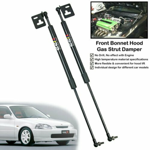 1 Set Front Hood Bonnet Gas Shock Strut Damper For Honda Civic Ek