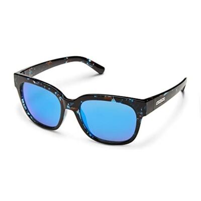 Suncloud Affect Polarized Sunglasses, Blue Tortoise/Polarized Blue Mirror, One S