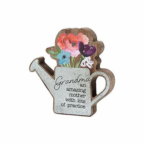 Grandma Amazing Mother Mini Watering Can Shelf Sitter Spring Gift
