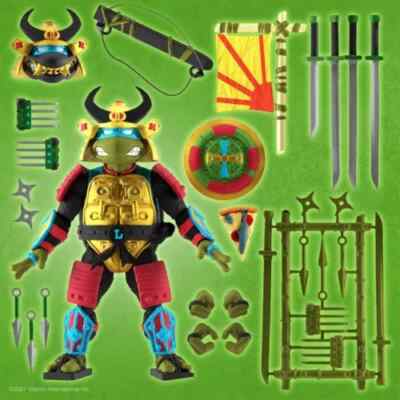 SUPER7 ULTIMATES! TMNT LEONARDO SEWER SAMURAI TEENAGE MUTANT NINJA TURTLE FIGURE