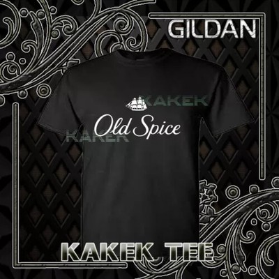 New Shirt Old Spice Old Logo Men's Black T- Shirt Funny Size S to 5XL