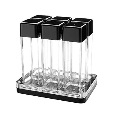 Normcore 6 Tubes Coffee Bean Cellars with 6 - Transparent, Transparent