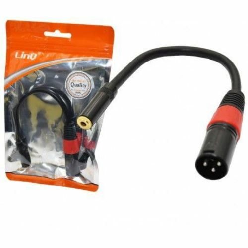 Cavo Adattatore Audio Da Jack 3,5mm Femmina a XLR Maschio linq kl-9243