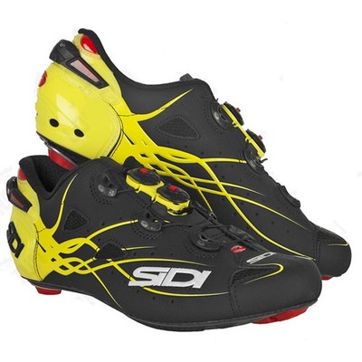 New SIDI SHOT Carbon Road Bike Cycling Shoes Matte Black Yellow US Warehouse