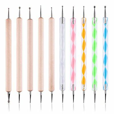 10PCS Dotting Tools Set for Nail Art, Embossing Stylus for Painting