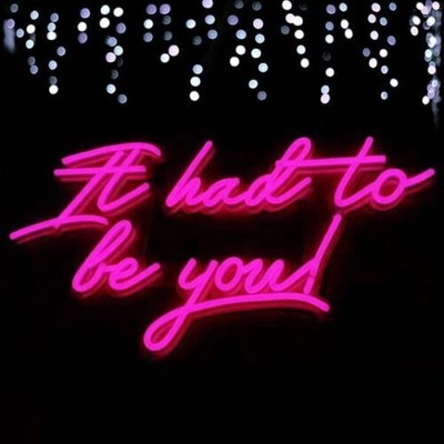 32''x15.8'' It Had To Be You Flex LED Neon Sign Night Light Party Gift Décor Lamp