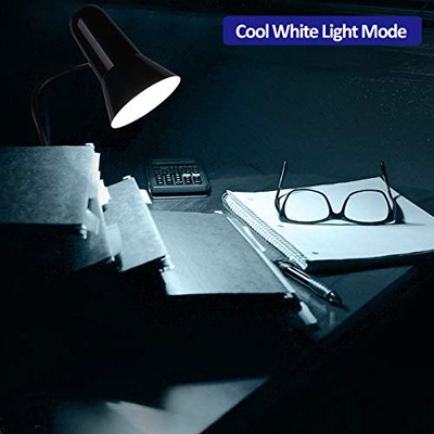 Clip On Reading Light - 24 LEDs Clip Book Lamp Rechargeable Desk Lamp, Stepless