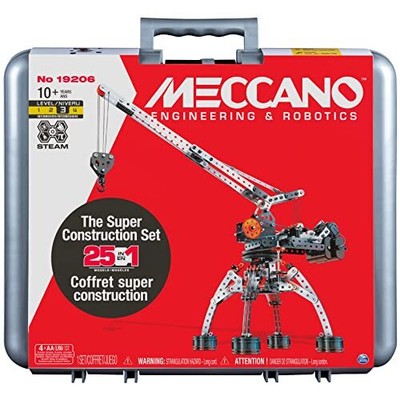 Meccano Super Construction 25-in-1 Motorized Building Set STEAM Education Toy