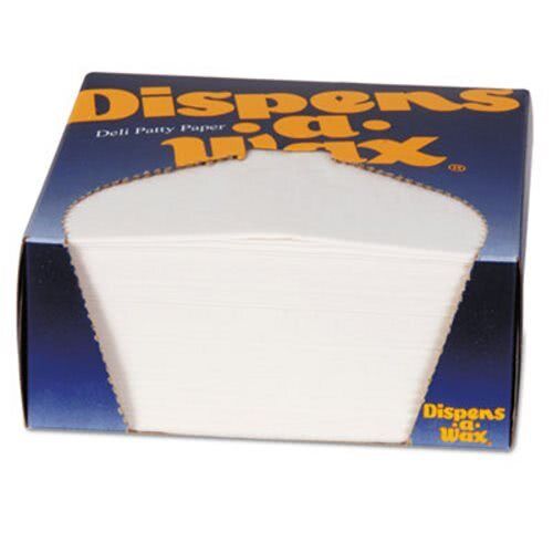 Dixie Waxed Deli Patty Paper, 4-3/4 x 5, White, 1000 Sheets (DXE434BX)