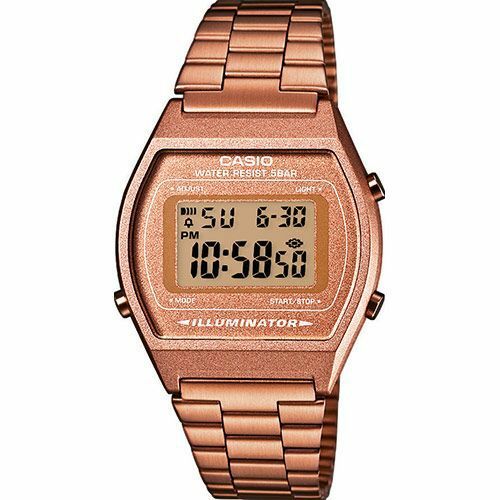 Orologio Da Polso CASIO B640WC-5ADF Unisex Digitale Retrò Rose Gold lac
