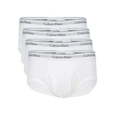 

Мужские классические базовые трусы Calvin Klein, 4 пары, белые, маленькие, White(u4000-100)/grey, 0705