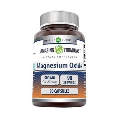 Amazing Formulas Magnesium Oxide 500 mg 90 Caps By Amazing Nutrition