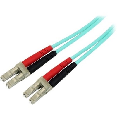 StarTech.com Aqua OM4 Duplex Multimode Fiber - 2m / 6 ft - 100 Gb - 50/125 - OM4