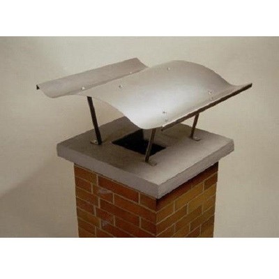 Schornsteinabdeckung Kaminhaube Kaminabdeckung Edelstahl Klappbar 700x1000mm